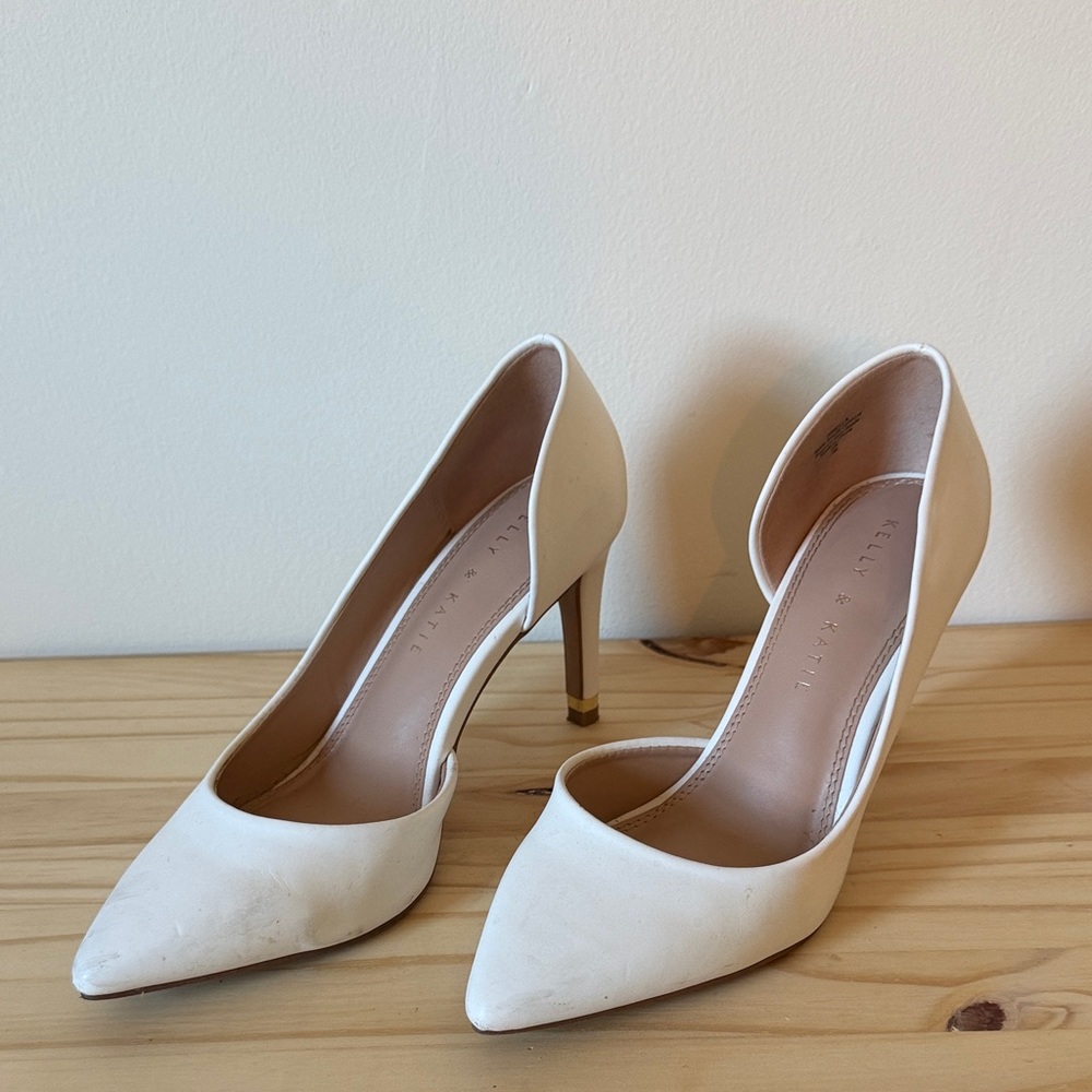 Kelly and Katie White Heels